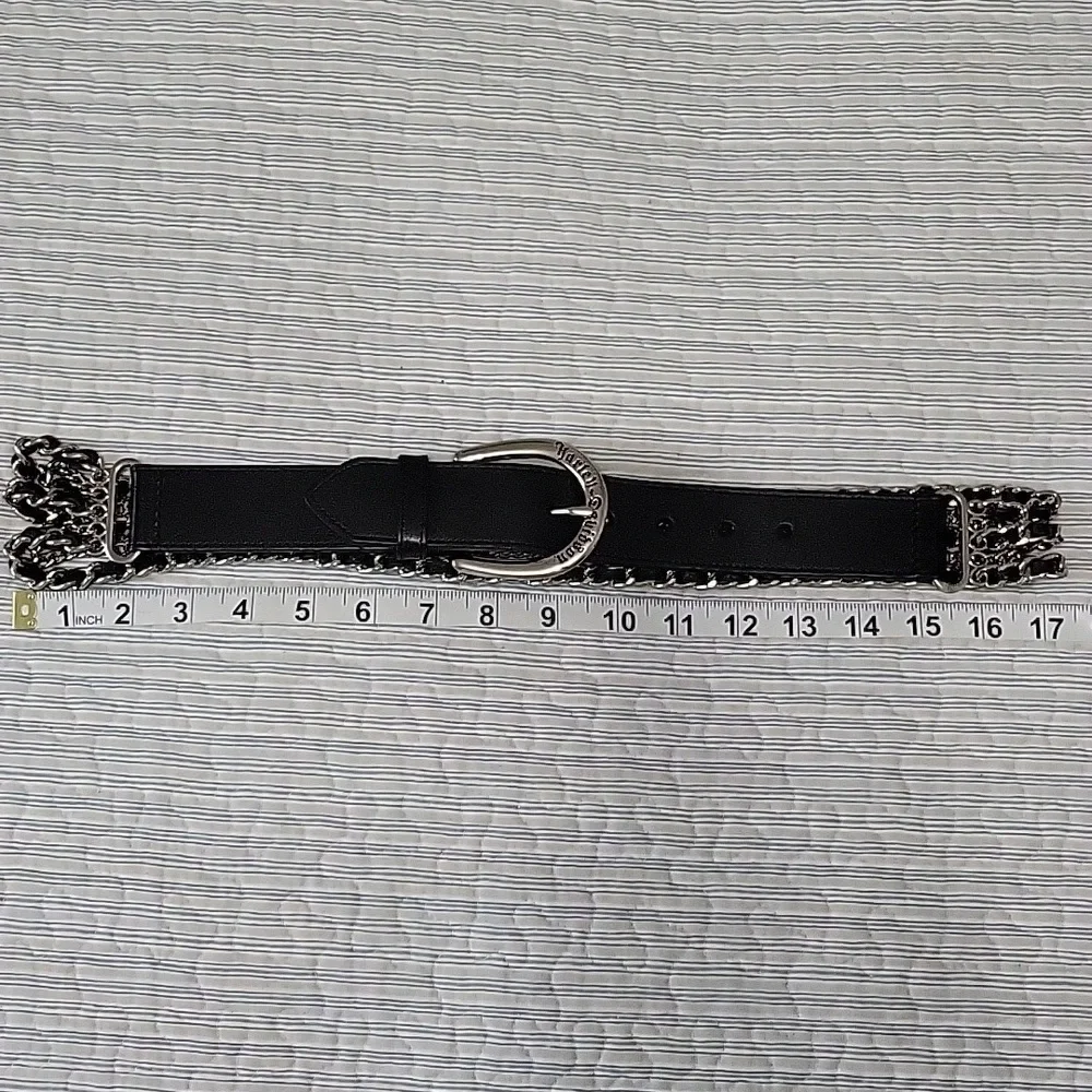 Harley Davidson Leather & Chain Belt - Picture 7 of 9